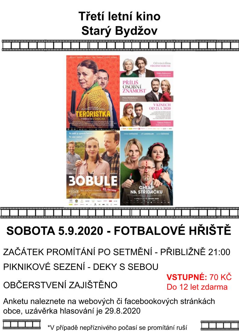 letní kino 5.9.2020